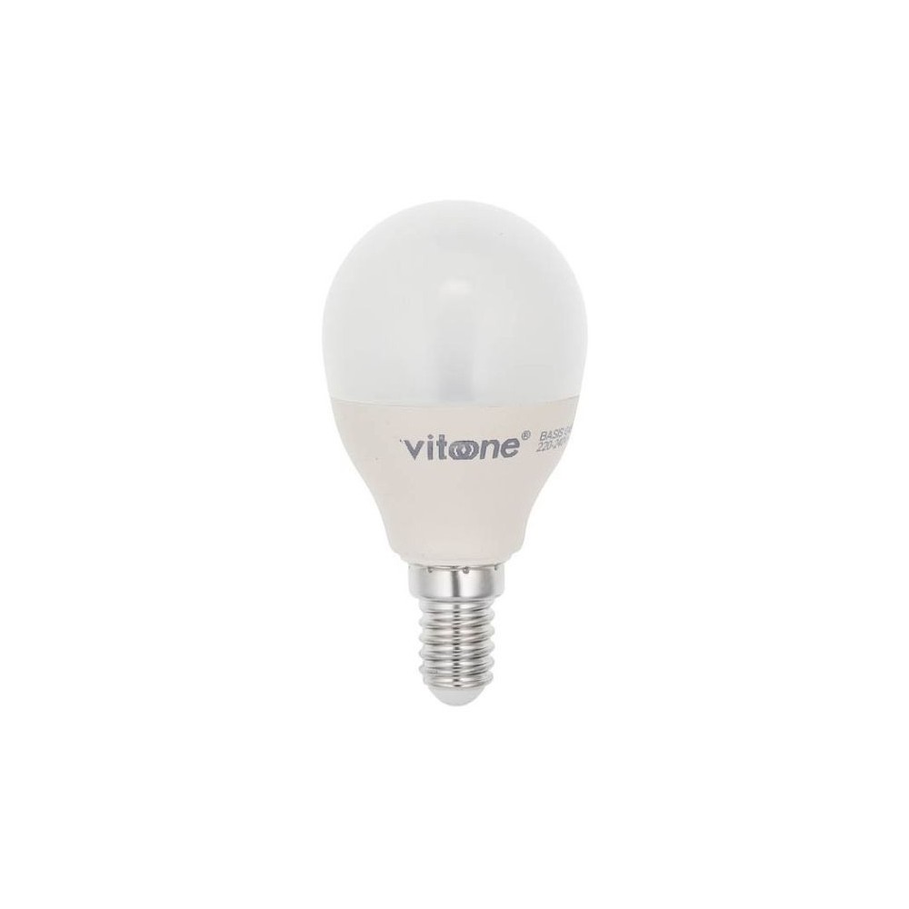 Lampadina LED mini globo E14 7W 514Lm 2700K luce calda Vito