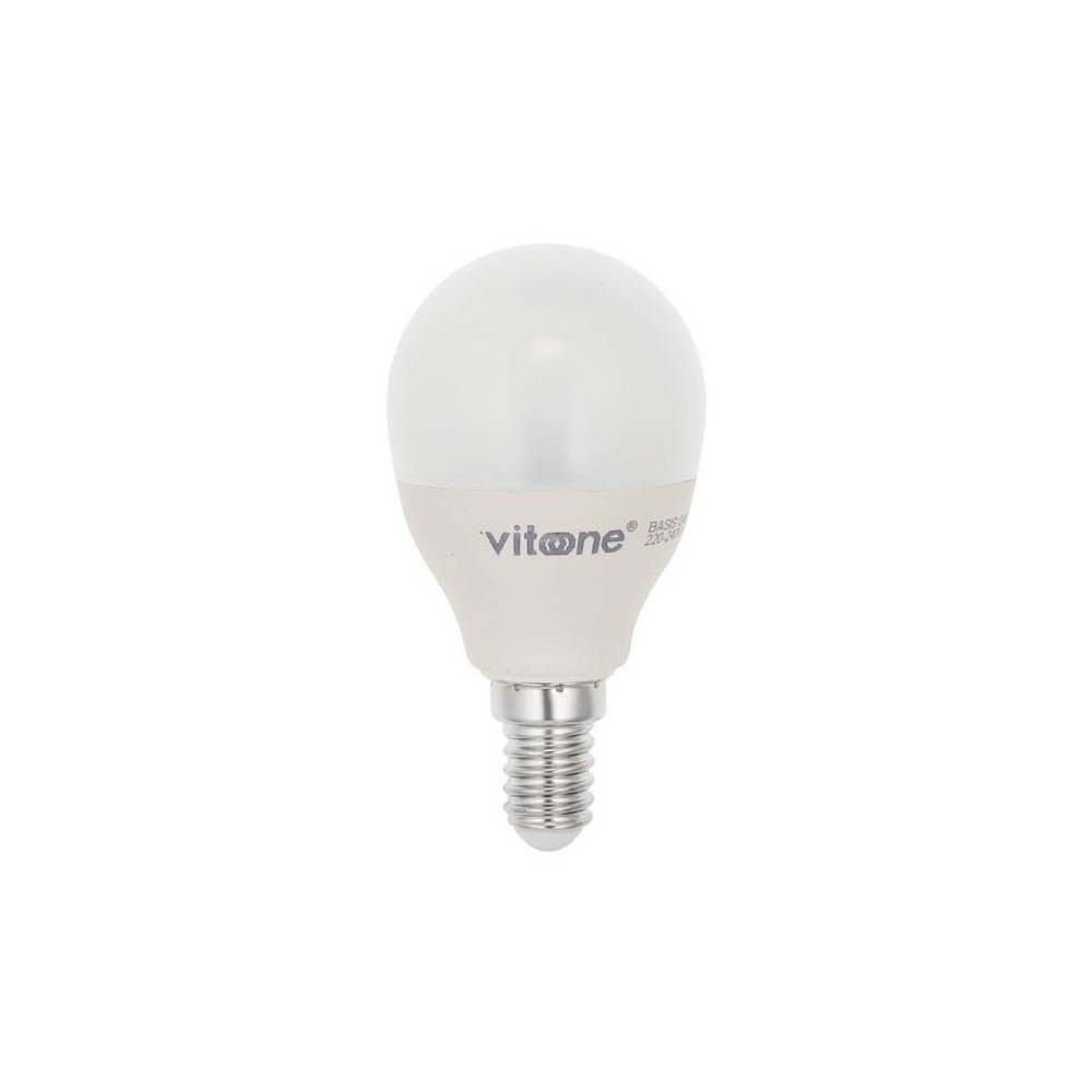 Lampadina LED mini globo E14 7W 527Lm 4000K luce naturale Vito