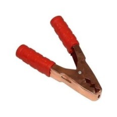 Morsetto a coccodrillo 200A 146mm per cavi rosso