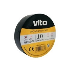 Nastro isolante 15mm 10m nero Vito