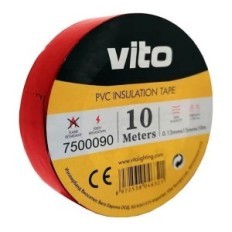 Nastro isolante 15mm 10m rosso