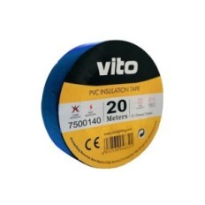 Nastro isolante 19mm 20m blu Vito