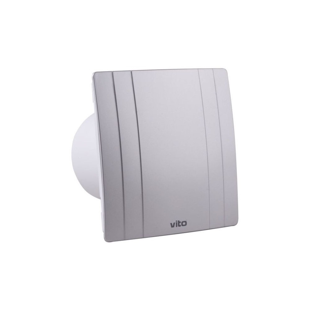 Aspiratore 15W 120m3/h 35Db Φ100x80mm grigio Vito