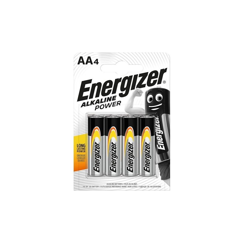 Batteria alcalina tipo AA LR6 1.5V blister da 4 Energizer