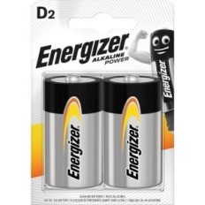 Batteria alcalina tipo D LR20 1.5V blister da 2 Energizer