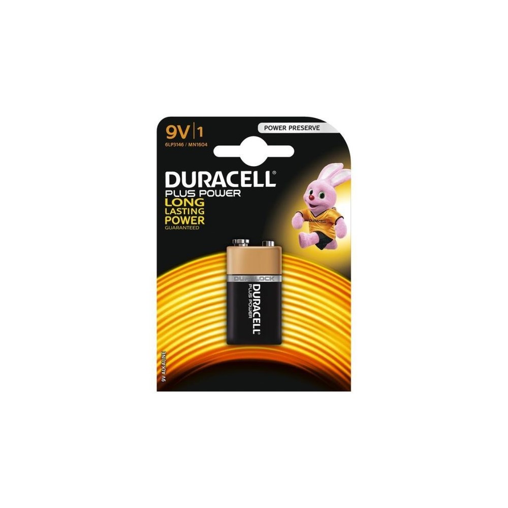 Batteria 9V Duracell Plus Power Alkaline