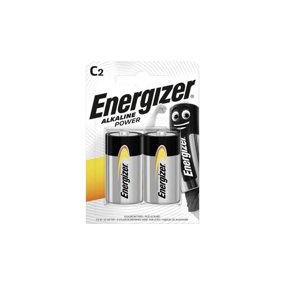 Batteria alcalina tipo C LR14 15V blister da 2 Energizer