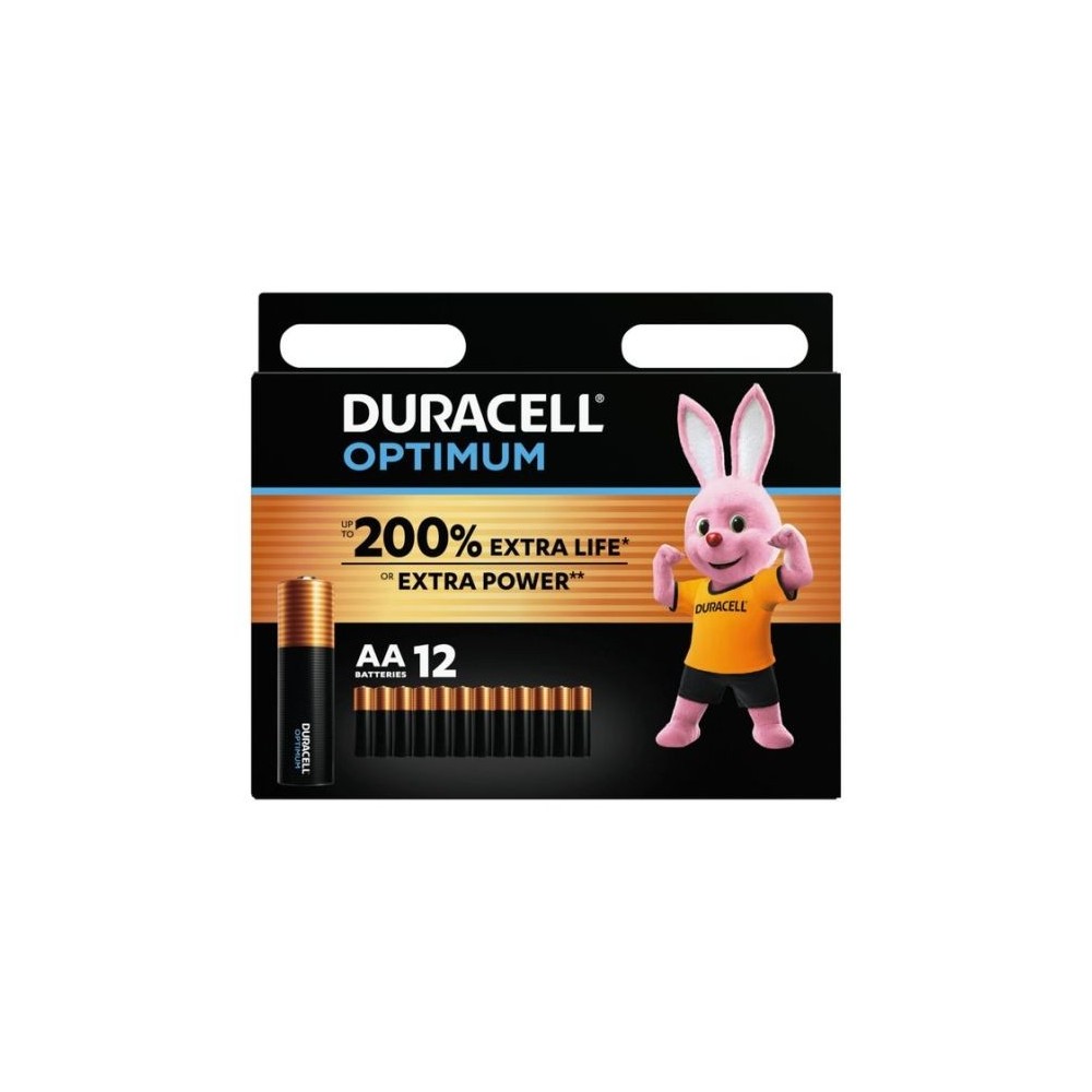 Batterie stilo AA alcaline 1.5V confezione da 12 Duracell