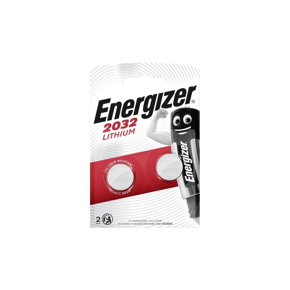 Batteria al litio a bottone CR2032 3V blister da 2 Energizer