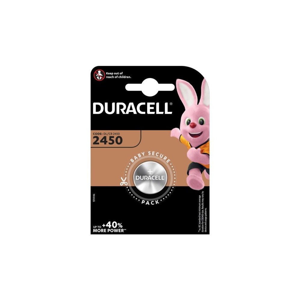 Batteria a bottone al litio 3V CR2450 Duracell