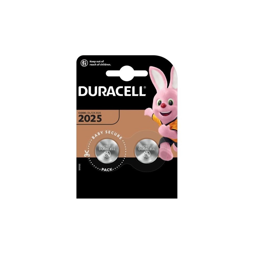 Batteria a bottone al litio 3V CR2025 Duracell