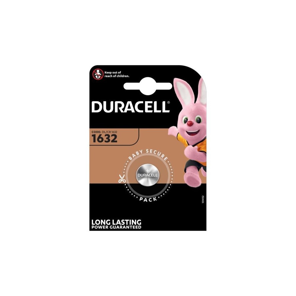 Batteria a bottone al litio 3V CR1632 Duracell