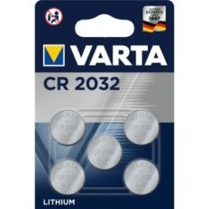 Batteria a bottone al litio 3 V CR2032 blister da 5