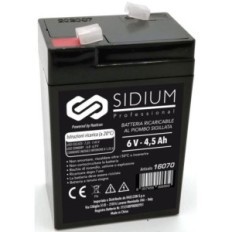 Batteria Ricaricabile al Piombo 6V 4.5AH - Sidium