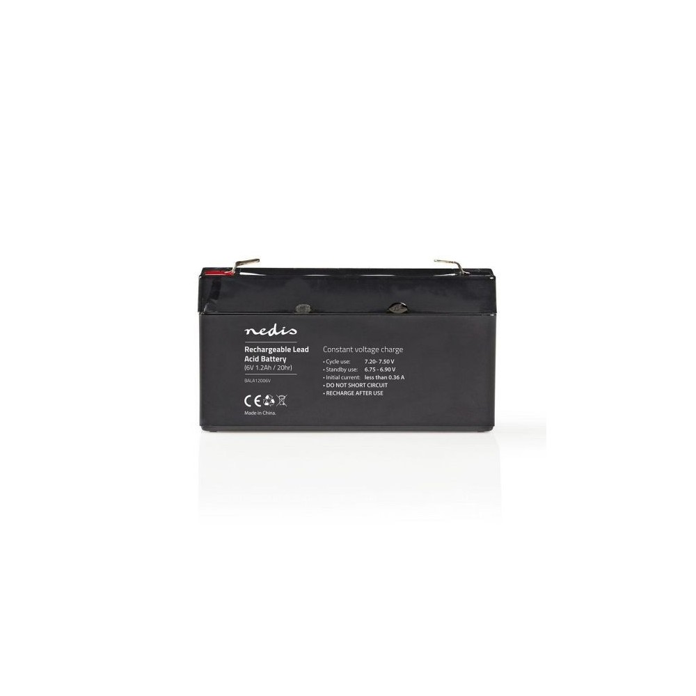 Batteria piombo-acido ricaricabile da 6V 1200mAh 97x24x52mm