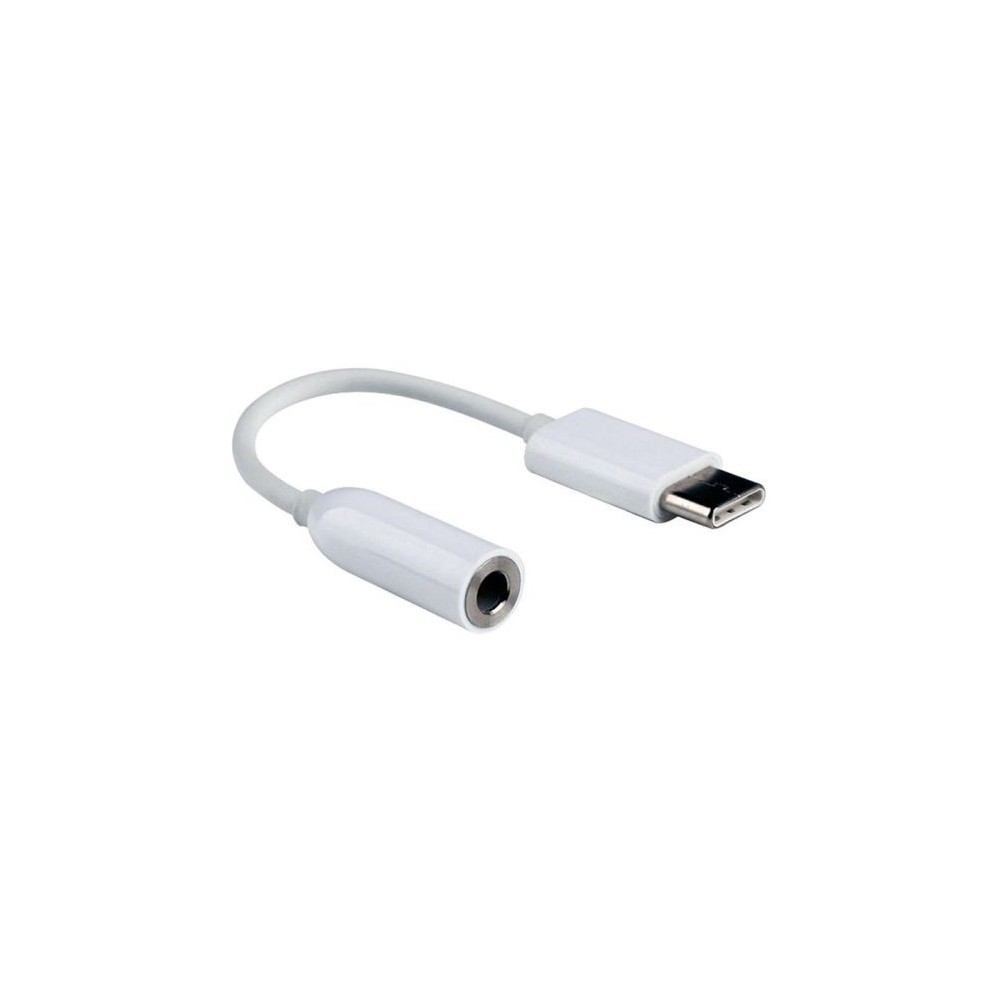 Cavo Adattatore USB Type-C Maschio - Jack 3.5mm Audio Femmina - Bianco