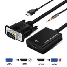 Adattatore audio/video da VGA ad HDMI con jack audio per trasmissione audio