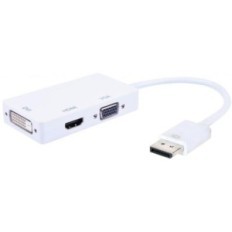 Adattatore 3 in 1 DisplayPort a HDMI/DVI/VGA