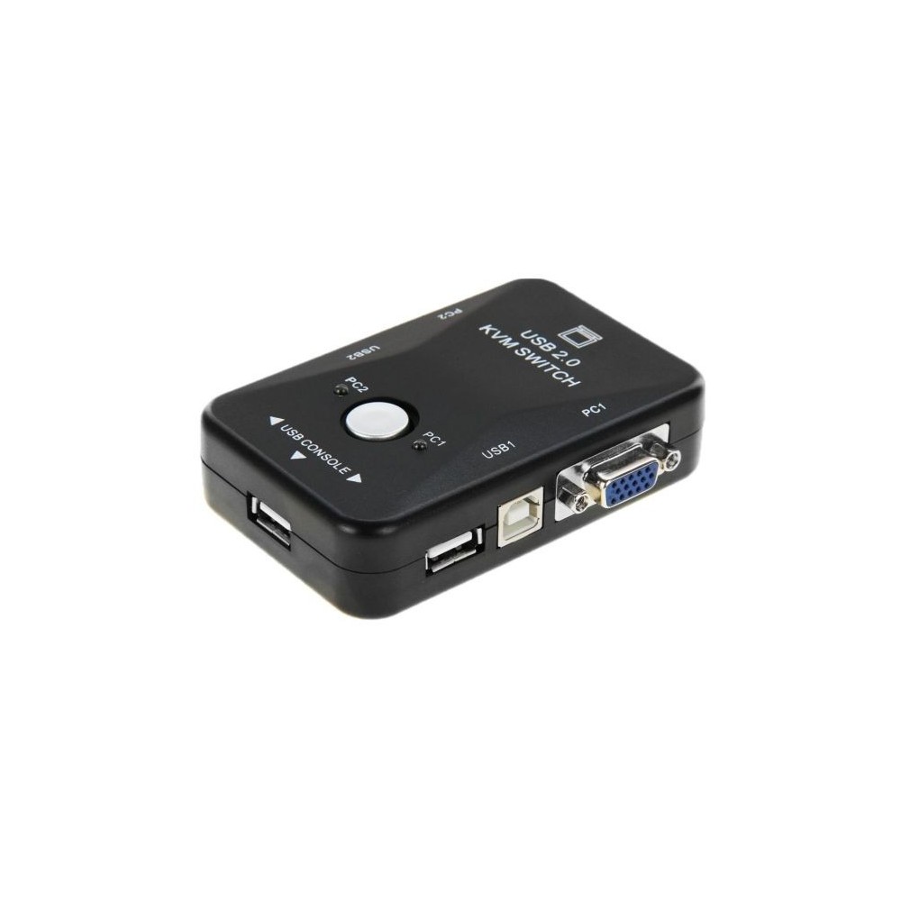 Switch KVM 2 porte USB 2.0 connettori USB/VGA