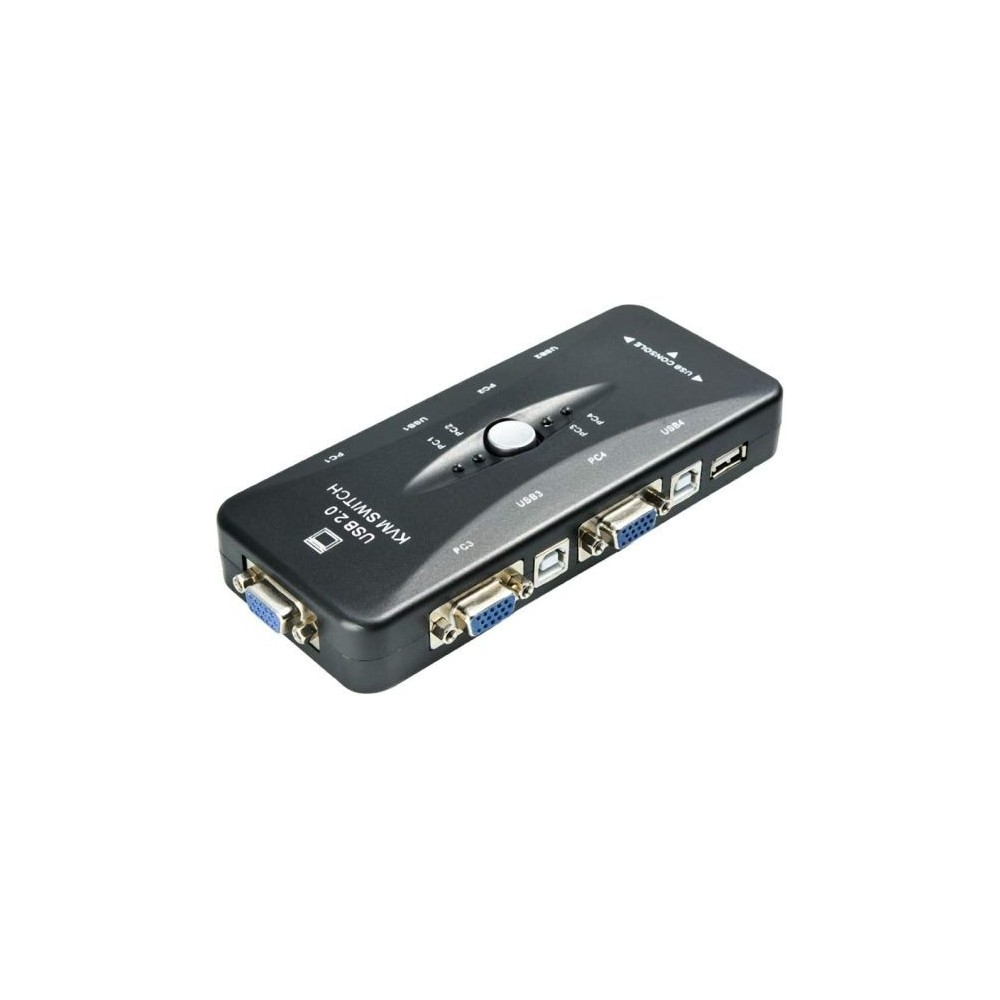 Switch KVM 4 porte USB 2.0 connettori USB/VGA