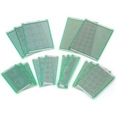 Scheda PCB kit da 17 pezzi varie misure