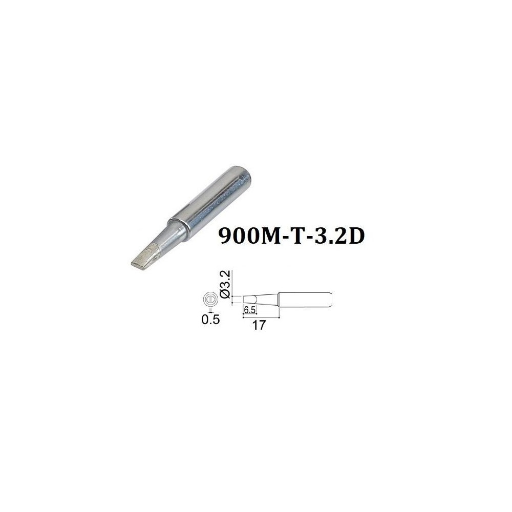 Punta di ricambio per stilo saldante 900M-T-3.2D 3.2mm HAKKO