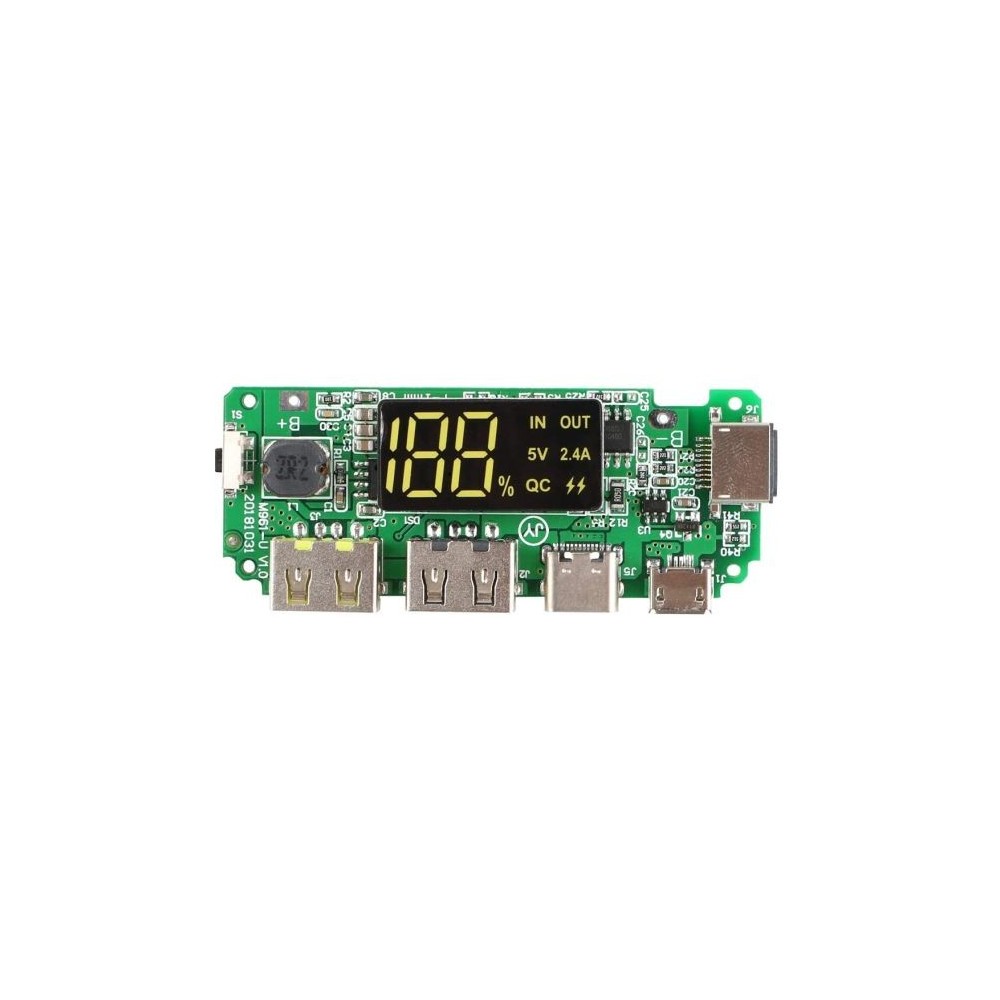 Modulo DualUSB 5V per batterie al litio 18650 con protezione da sovraccarico/cortocircuito