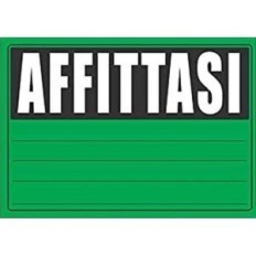 Cartello Affittasi in PVC - 2 colori disponibili