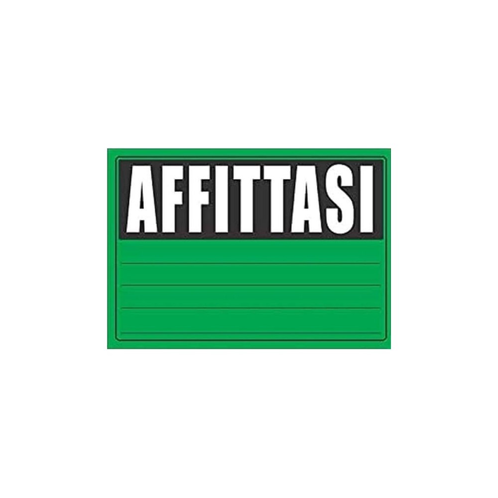 Cartello Affittasi in PVC - 2 colori disponibili