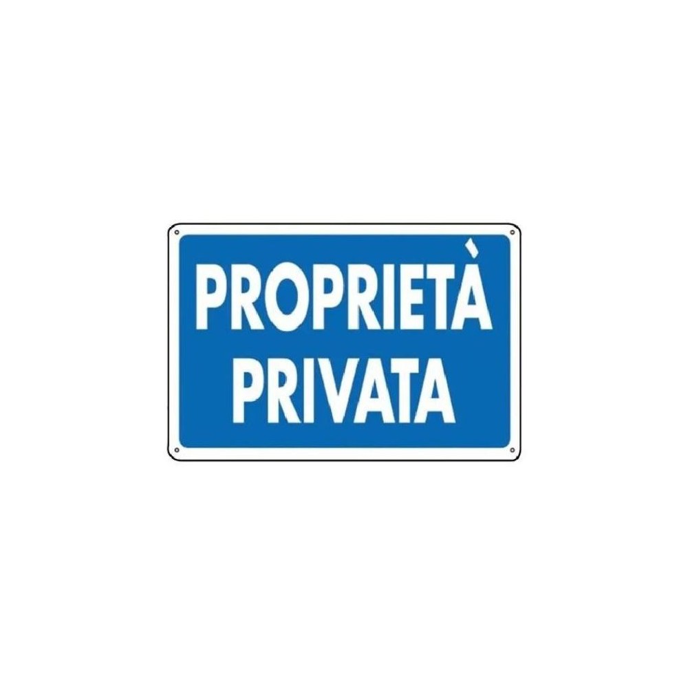 Cartello segnaletico Proprietà privata 30x20cm