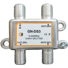 Splitter 3 vie 5-2400MHz con connettori F in linea GT-SAT