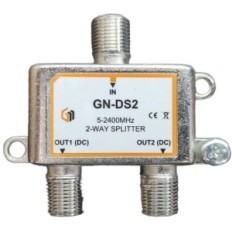 Splitter 2 vie 5-2400MHz con connettori F in linea GT-SAT