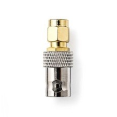 Adattatore SMA - BNC SMA maschio-BNC femmina Oro/Metallo