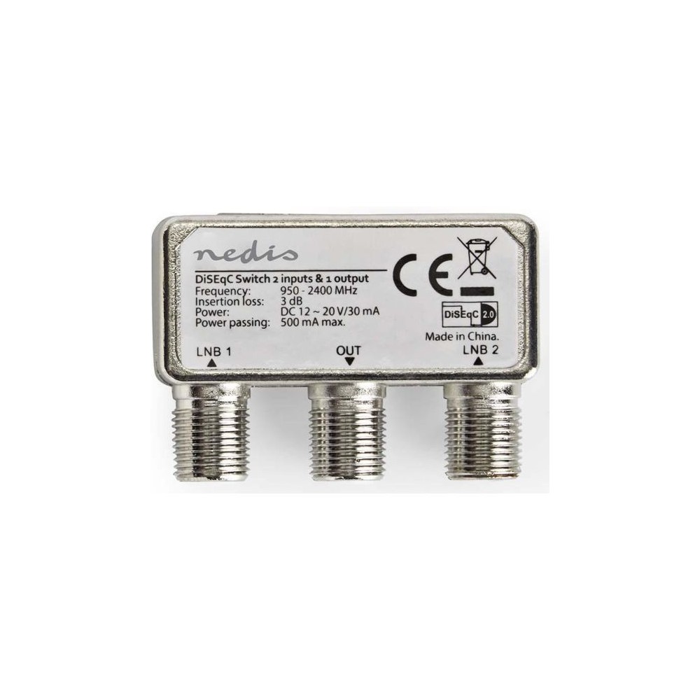 Interruttore DiSEqC 2-1 Connettore F 950-2400MHz