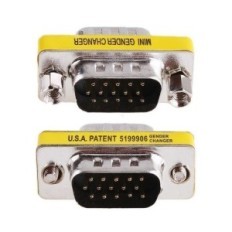 Mini Gender Changer VGA DB 15 poli HD M/M