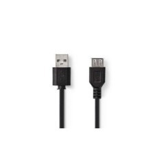 Cavo USB 2.0 - A maschio - A femmina - 0.2 m - Nero