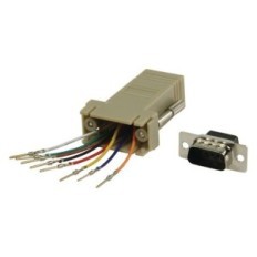 Adattore di Serie D-suB A 9 Pin Maschio-RJ45 (8P8C) Femmina