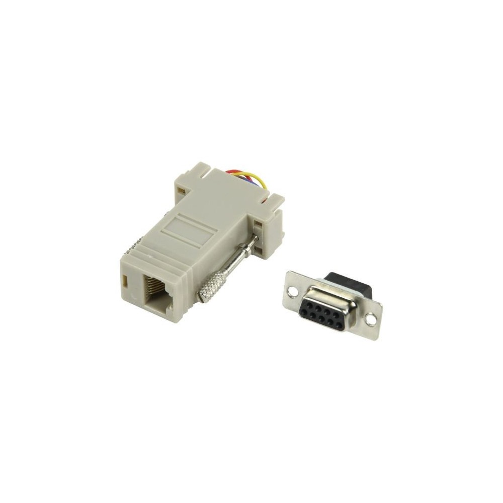 Adattatore di Serie D-SUB 9-Pin Femmina - RJ45 (8P8C) Femmina