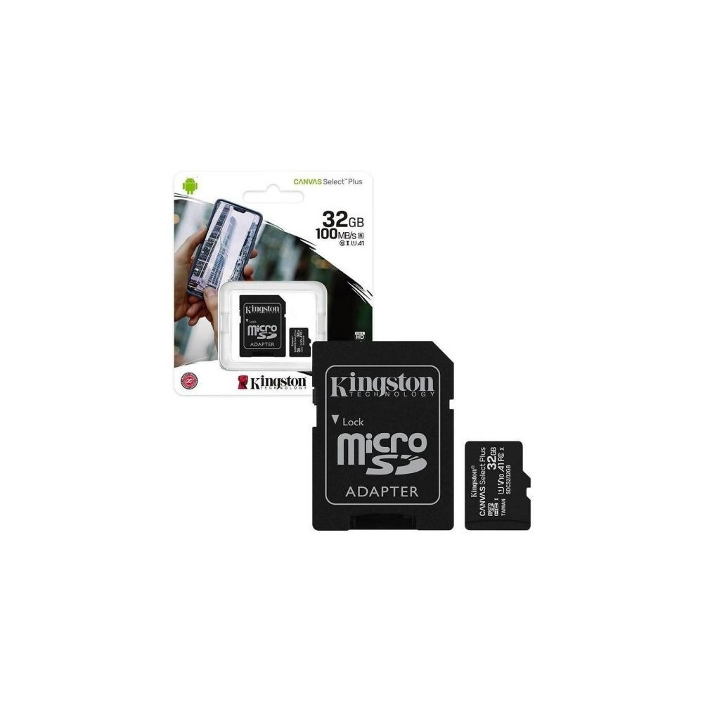 Scheda di memoria microSD con adattatore 32GB Kingston