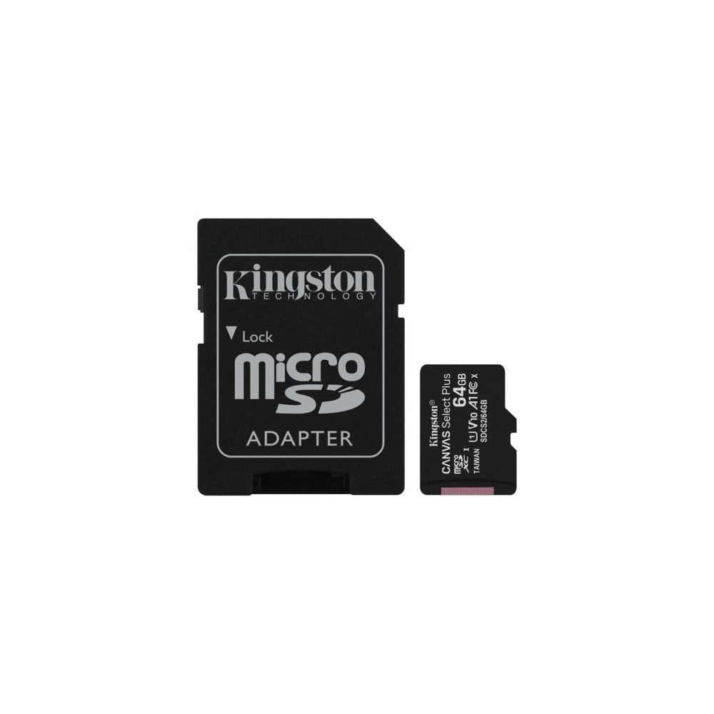 Scheda di memoria microSD con adattatore 64 GB Kingston