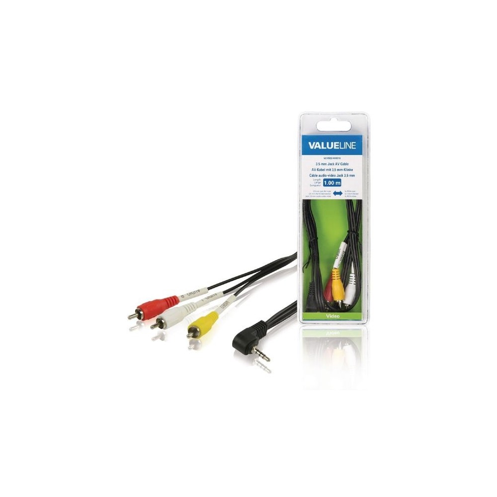 Cavo Component Video Maschio da 3.5mm-3x RCA Maschio 1m