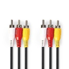 Cavo Video Composito 3x RCA maschio-3x RCA maschio 3m