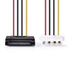 Cavo di alimentazione interno SATA a 15 pin maschio-Molex femmina 015m Differenti