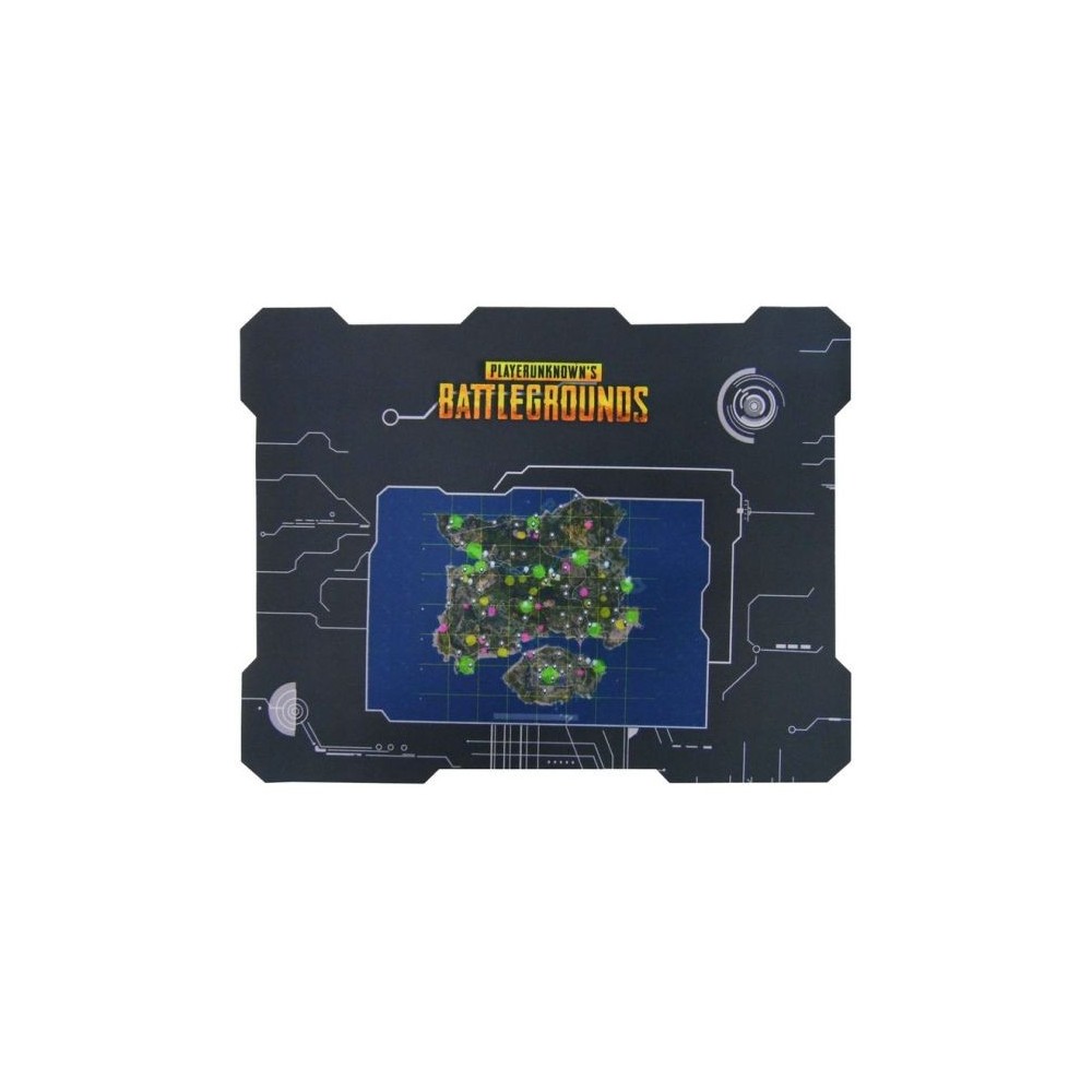 Tappetino Mouse 30x23cm PlayerUnknowns Battlegrounds Mappa di gioco