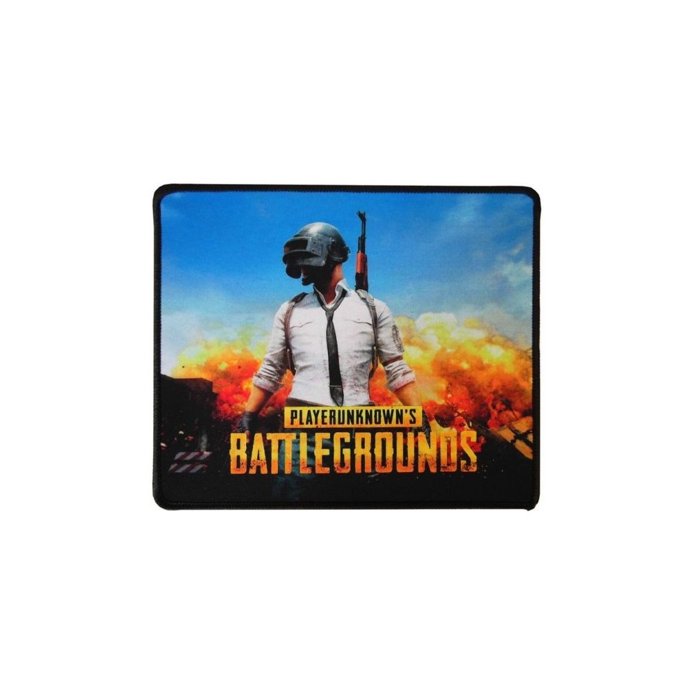 Tappetino Mouse 25x21 cm PlayerUnknowns Battlegrounds Personaggio con casco e fucile