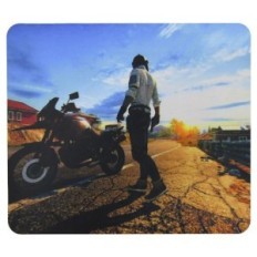 Tappetino Mouse 29x25cm PlayerUnknowns Battlegrounds Personaggio con motocicletta