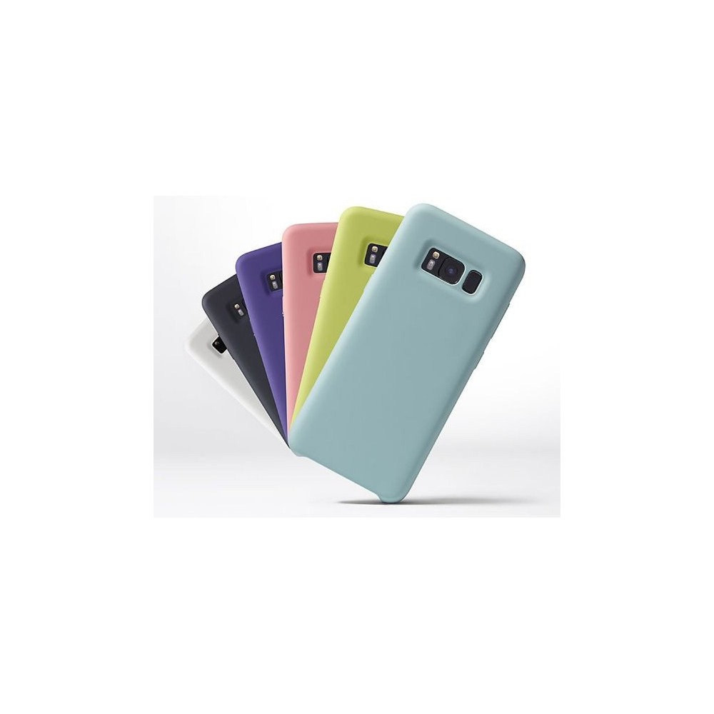 Cover posteriore in silicone soft touch per smartphone Samsung S8 - Vari colori