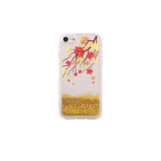 Cover per Samsung Galaxy S8 in silicone con liquido glitterato effetto autunno gold