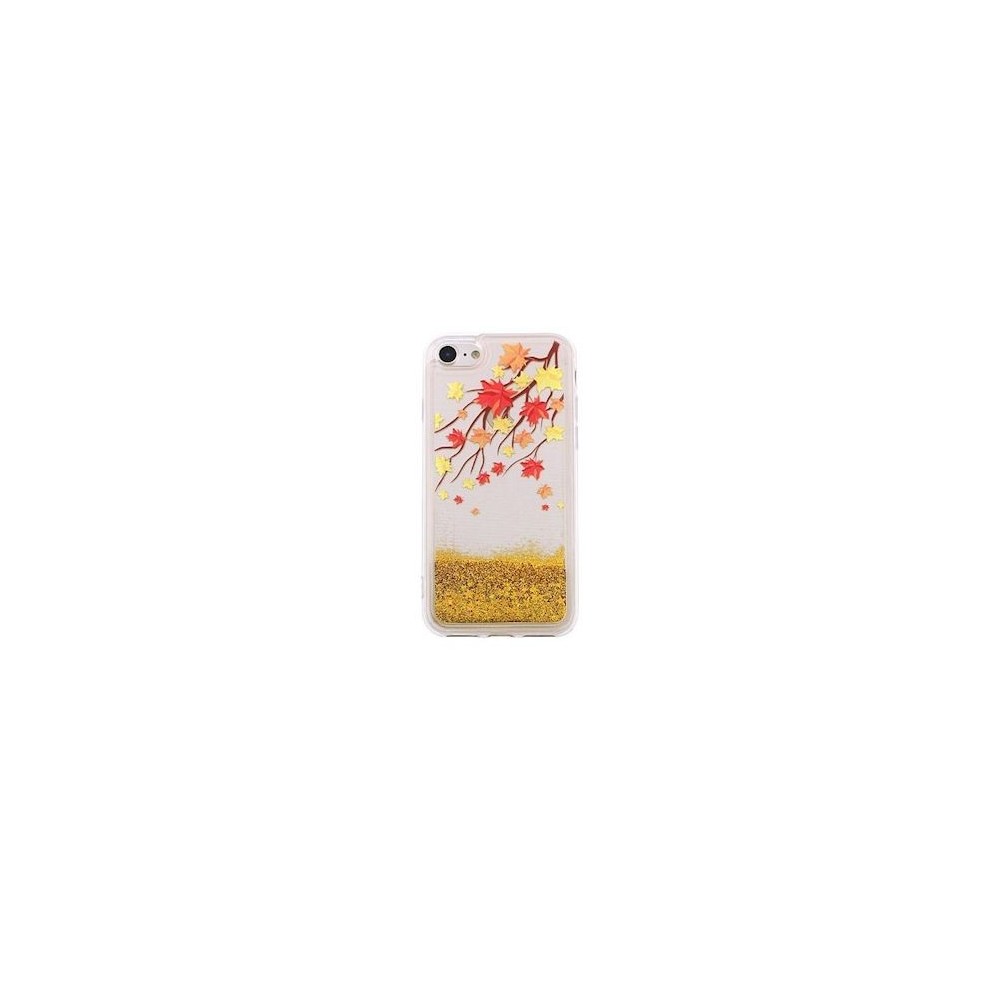 Cover per Samsung Galaxy S8 in silicone con liquido glitterato effetto autunno gold