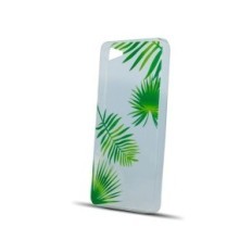 Cover per Huawei P Smart in silicone TPU Slim Design Leaves